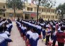 Xã Trường Lâm tổ chức tuyên truyền vệ sinh ATTP đối với các thực phẩm bày bán bên ngoài đường phố tại trưởng Tiểu học Trường Lâm.